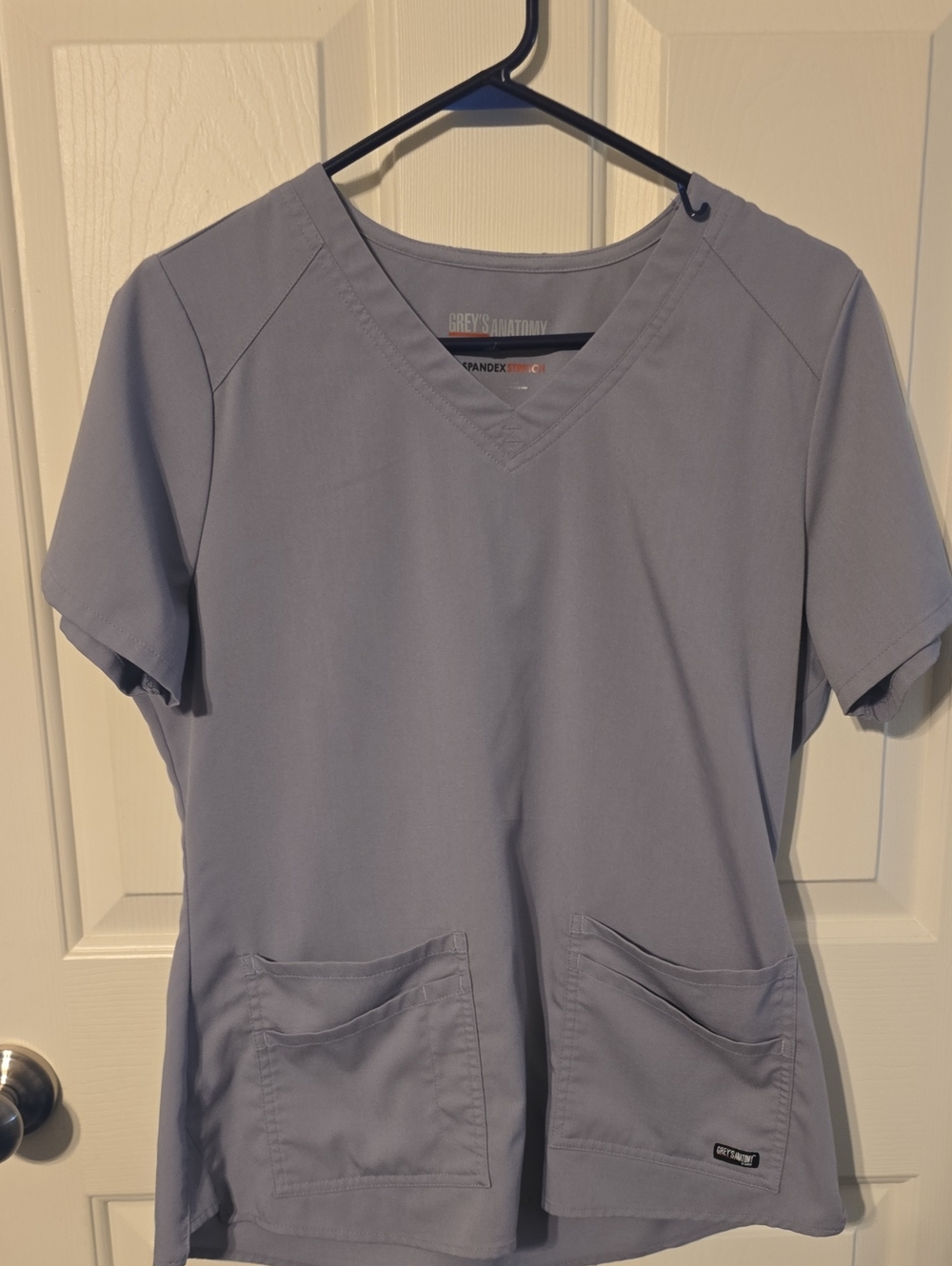 Grey's Anatomy Light Gray V‑Neck Scrub Top